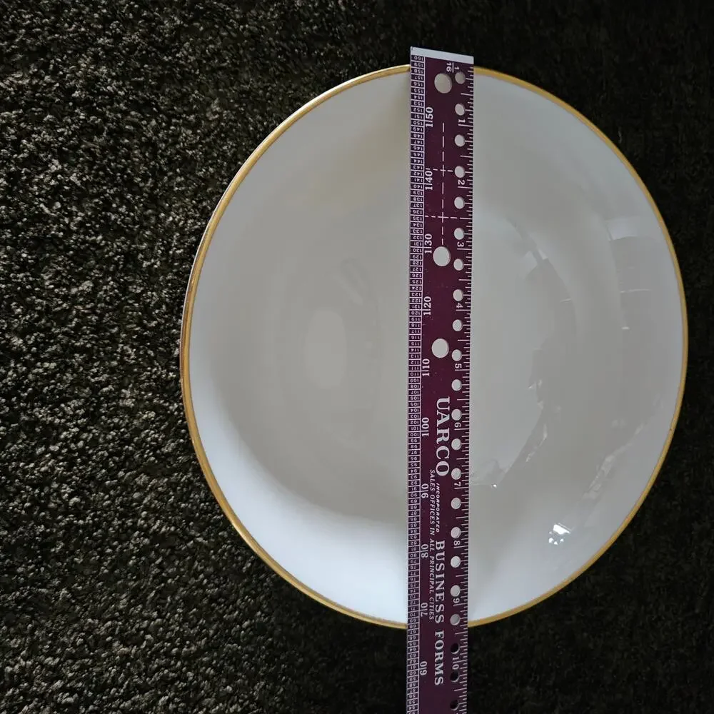 Lenox  Mansfield Round 24K Gold Rimmed Serving Bowl - 9 1/2